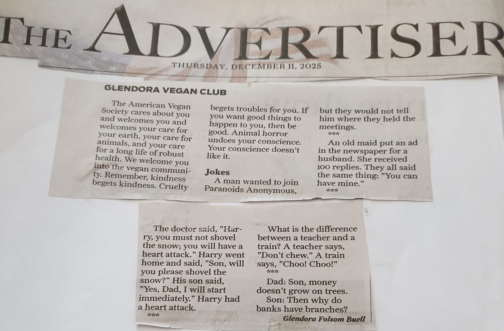 Glendora Vegan Club (12/11/25) Glendora Vegan Club (12/11/25)
