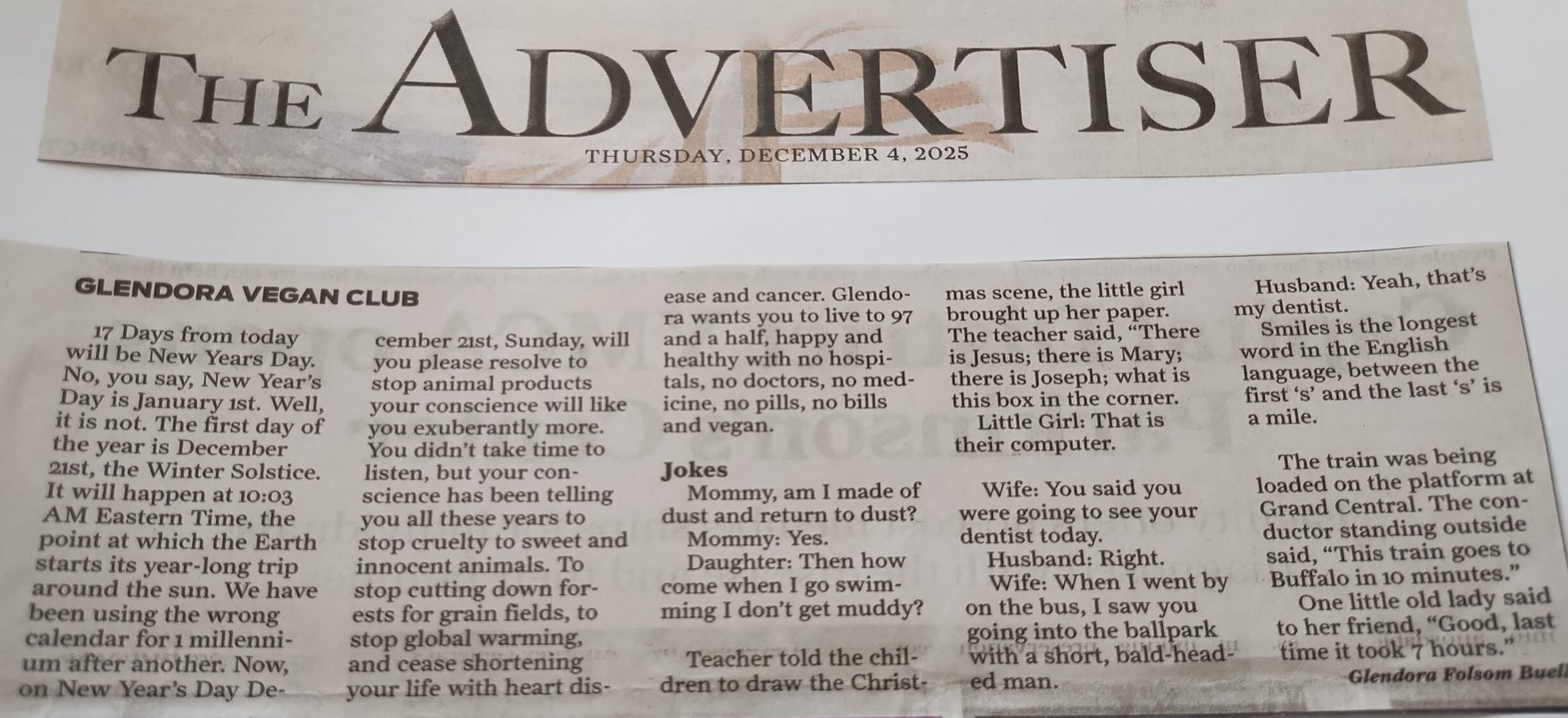 Glendora Vegan Club (12/4/25) Glendora Vegan Club (12/4/25)