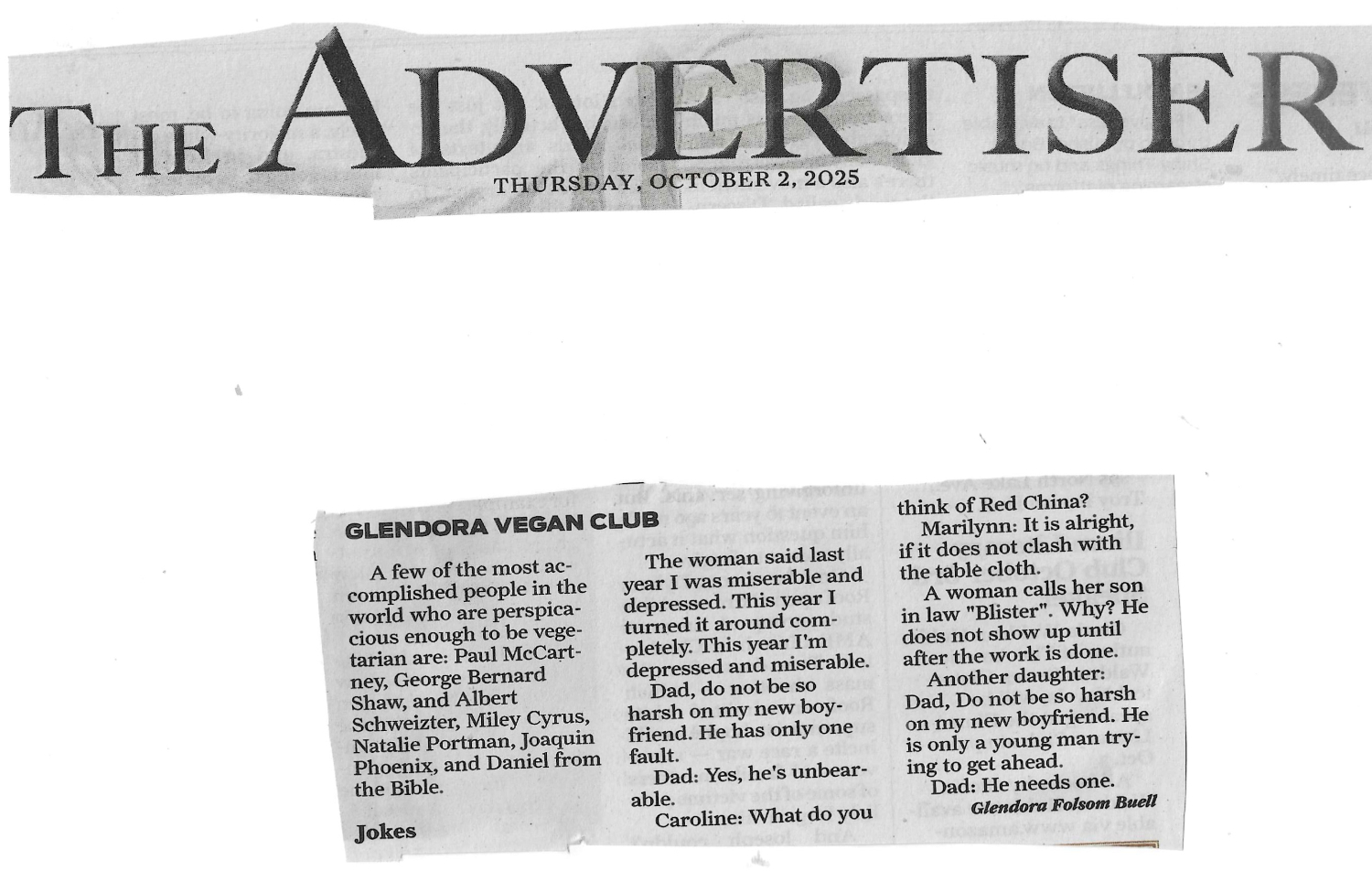 Glendora Vegan Club (10/2/25)