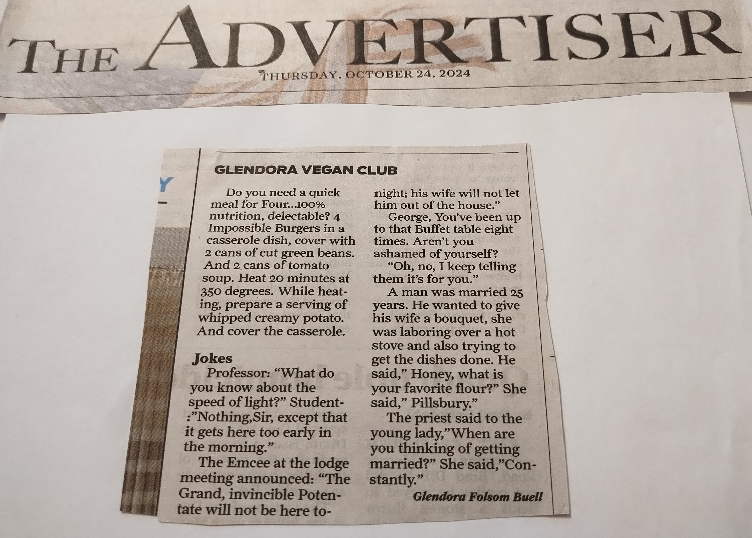 Glendora Vegan Club (10/24/24)