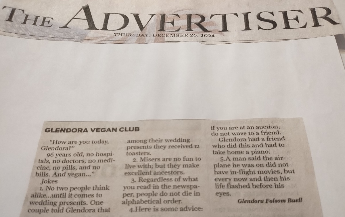 Glendora Vegan Club (12/26/24)
