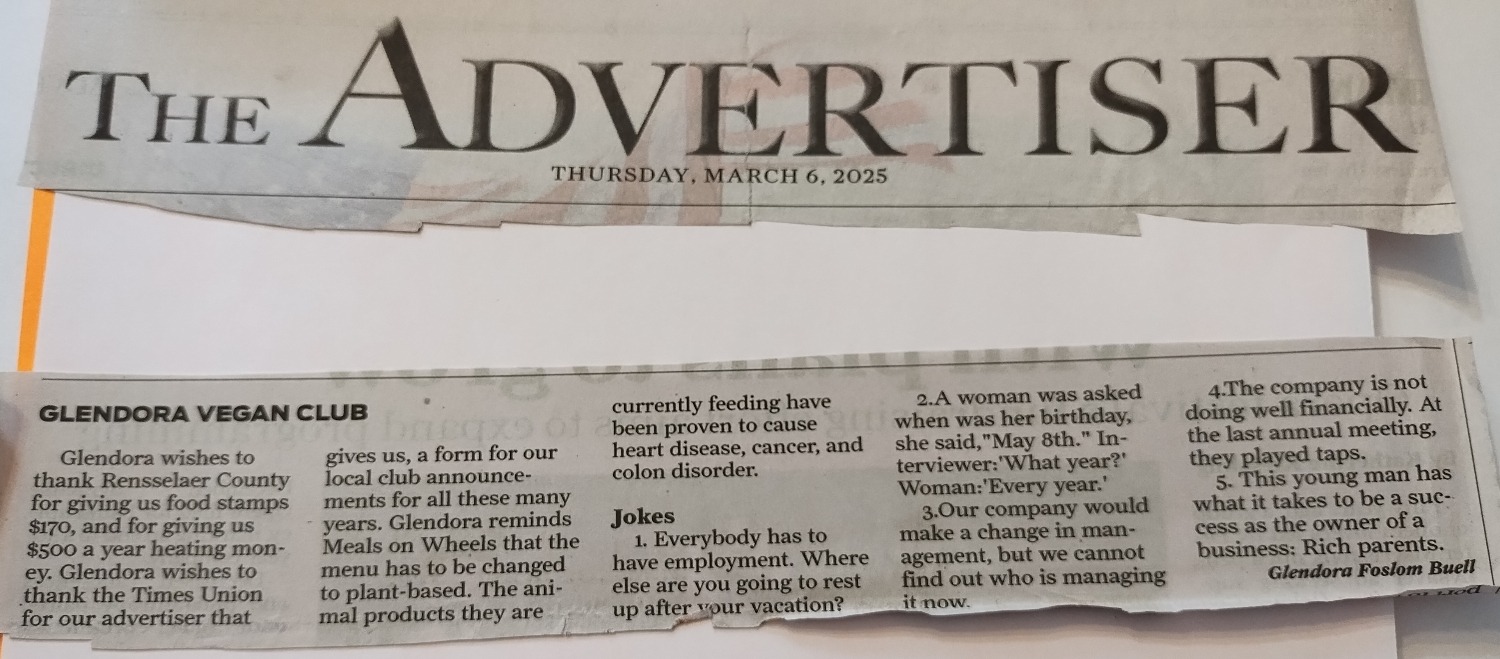 Glendora Vegan Club (3/6/25)